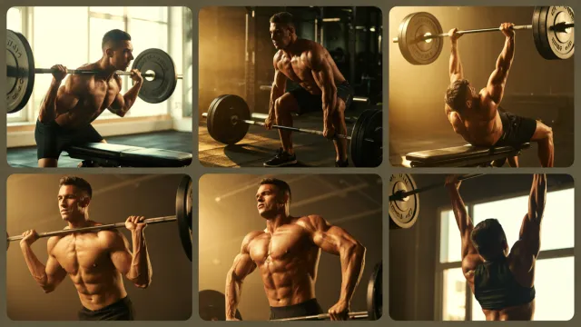Pack de Imagens de Exercícios Masculinas
